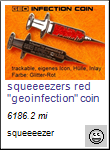 red geoinfection coin