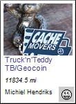 Truck’n’Teddy TB/Geocoin