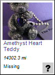 Amethyst Heart Teddy