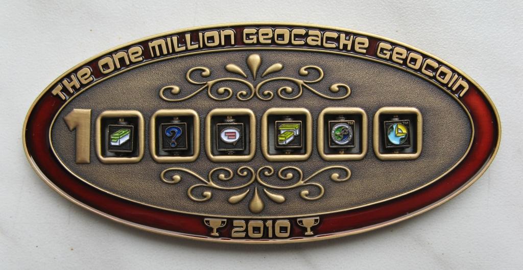 1 Million Geocache Geocoin