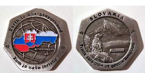 Insider's Silver Slovak Geocoin