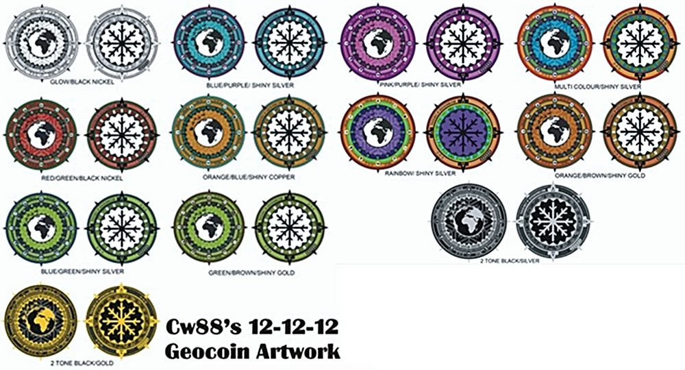 CW88's 12-12-12 Geocoin