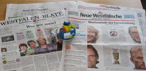 Zeitungsente aus Bielefeld