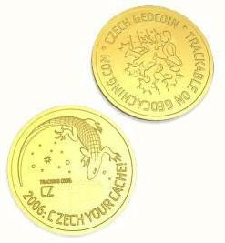 Janeckuv zlatak / John ´s Golden Coin (Czech Republic Geocoin)