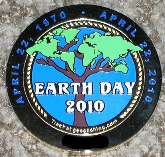 Earth Day 2010 - 40th Anniversary Geocoin