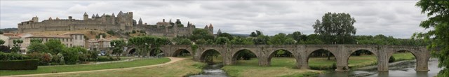 Carcassone - Panorama of the Castle