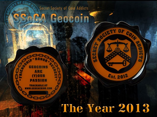 Hide*seek: SSoCA Geocoin - The Year 2013