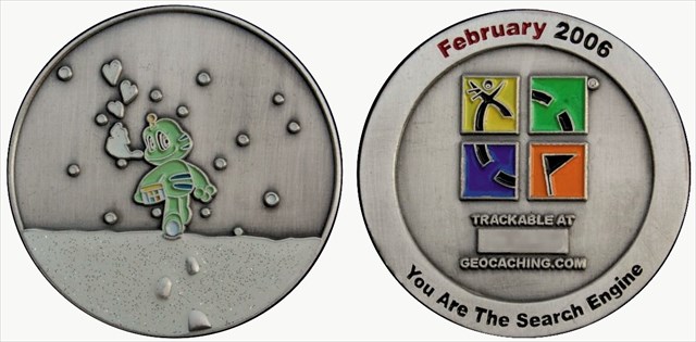 front and back side of the geocoin