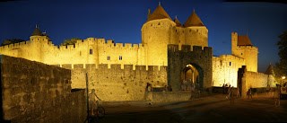 Carcassone - Castle by night