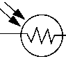 electronic symbol of photoresistor