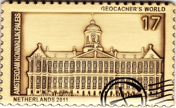Picture: front side of the geocoin 