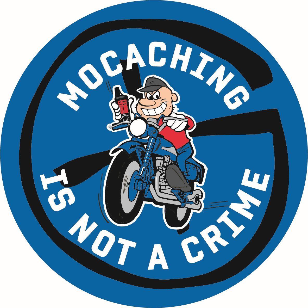 MoCaching is not a crime logo