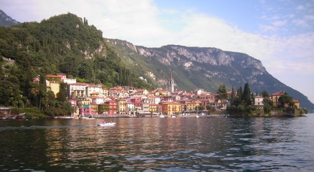 Varenna seen from the boat, August 2011