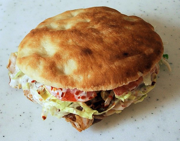 Döner kebab - Photo by Wollschaf, CC BY-SA 3.0 via Wikimedia Commons