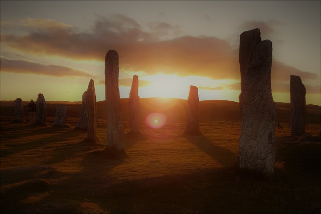 Standing Stones in the sunset