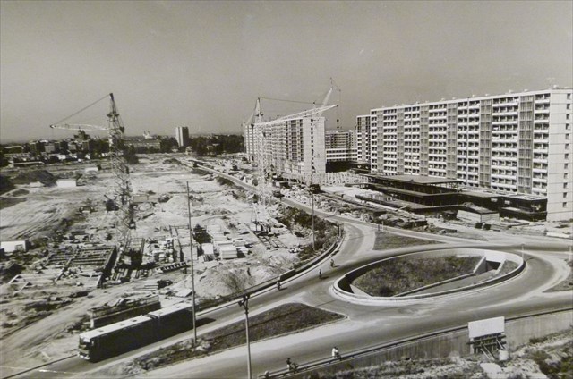 Foto z Výstavby Benešovky v r. 1973 - foto archiv Františka Křeliny