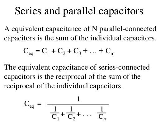 Cache 7 - Capacitor Formulas