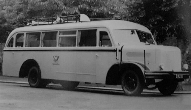 VOMAG-Postbus der DDR in den 1950ern