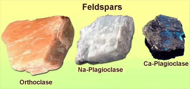 Feldspars group minerals 
