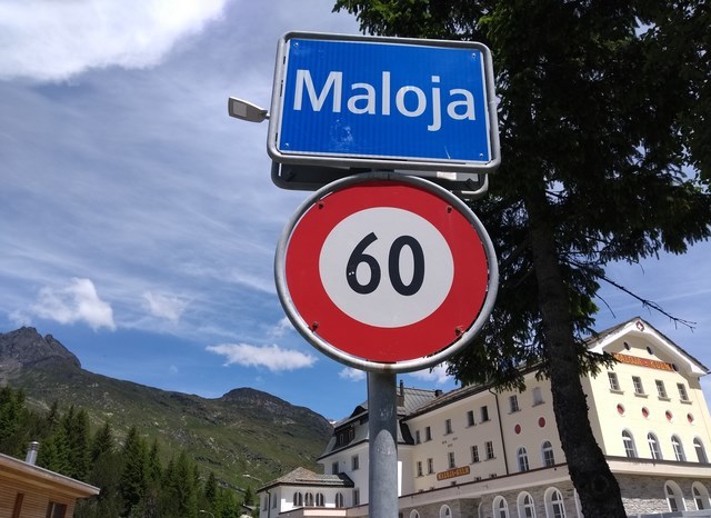 Entering Maloja from the South