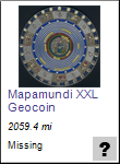 Mapamundi XXL Geocoin