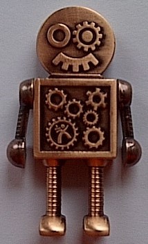 Steampunk Robot Geocoin
