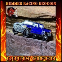 HUMMER RACING GEOCOIN - BLUE