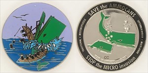 Whale Boat Micros (Save The Ammocan) Geocoin
