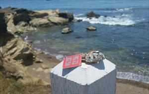 Bejeweled Heart at Pismo Beach, CA USA