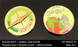 Geocoin GeoBike Tour Ed. Limitada (50 unidades)