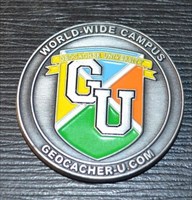 Geocaching University Geocoin front