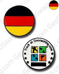 German Flag Micro Geocoin