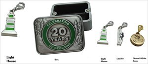 Geocoin 20th Anniversary Trackable Set - The Light