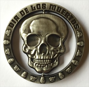 LordT&#39;s Day of the Dead Geocoin - Front