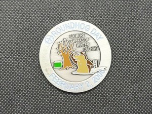 Holiday Coin Geocoin - Groundhog Day front