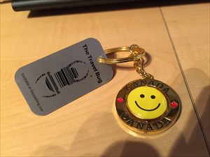 happy face keychain