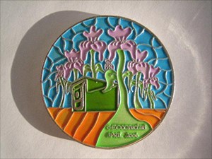 Spring Stained Glass Geocoin