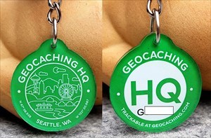 Geocaching HQ Key Chain by longtomsilver