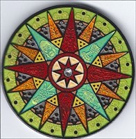 Compass Rose Geocoin 2012 Limited - Congo - Front
