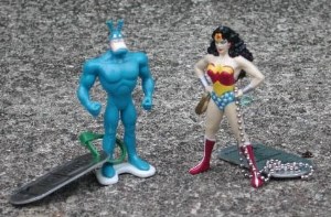 Wonder Woman poses with The Tick