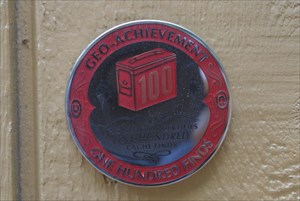 100 Caches Found Coin