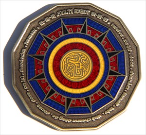 Orion&#39;s 12-12-12 Geocoin Twin Cities front