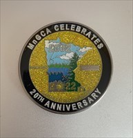 MnGCA 20th anniversary geocoin