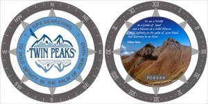 Silver Twin Peaks GeoCoin