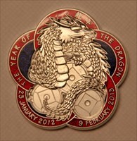 Archeotecht&#39;s Year of the Dragon Geocoin - Front