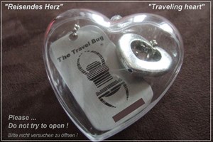 . Reisendes Herz / Traveling heart .