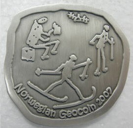 Norwegian Geocoin 2007 Anti-silver