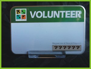Volunteer Name Badge - green