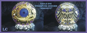 Eagle Eye Steampunk Geocoin *SERENETY*