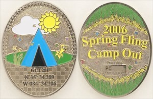 Spring Fling Camp Out Geocoin 2006 - Silver